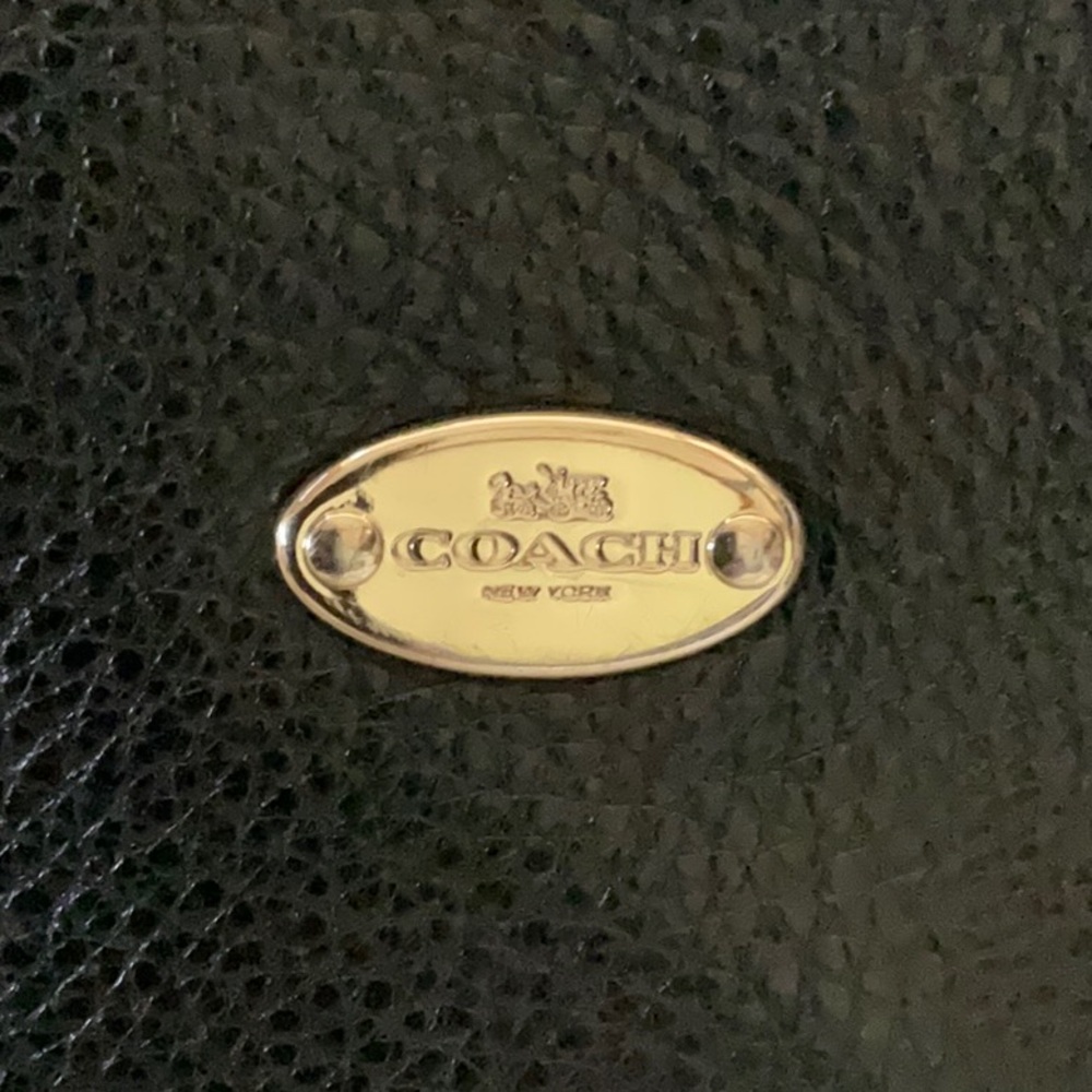 Coach Black Leather Shoulder Bag - Picture 4 of 9